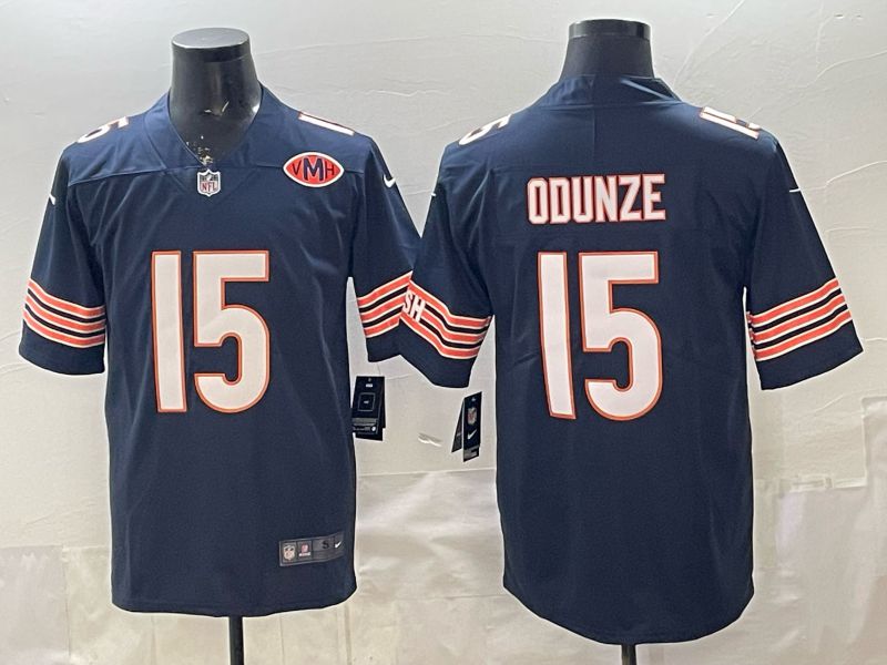 Men 2026 Chicago Bears #15 Odunze blue 2th generation Nike Limited NFL Jersey style 004
